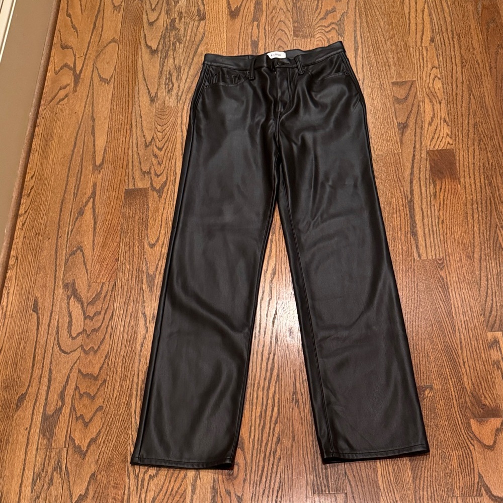 Pistola Black Vegan Leather Pants